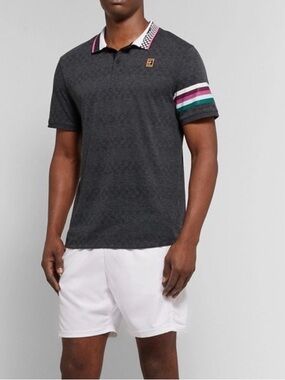 Nike Tennis NikeCourt Advantage DRI-Fit Men’s Tennis Polo Shirt Checker Collar M